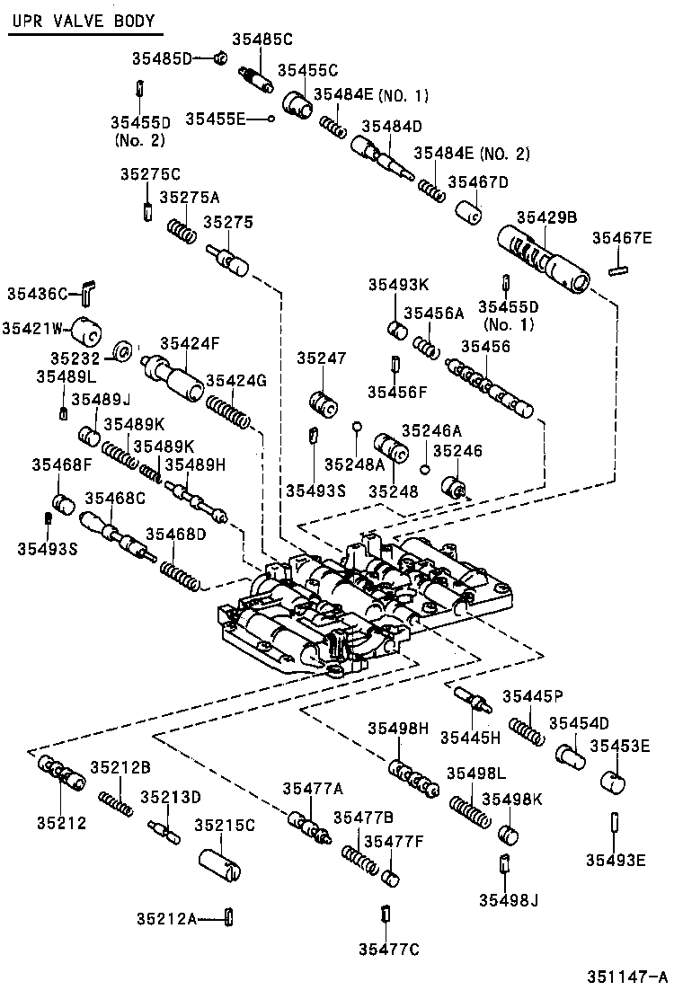 35409-50020 SPRING SUB-ASSY, MANUAL DETENT product image