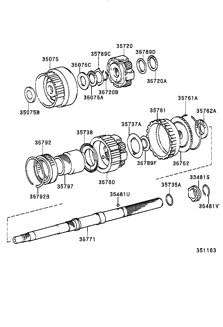 35771-30060 SHAFT, OUTPUT product image