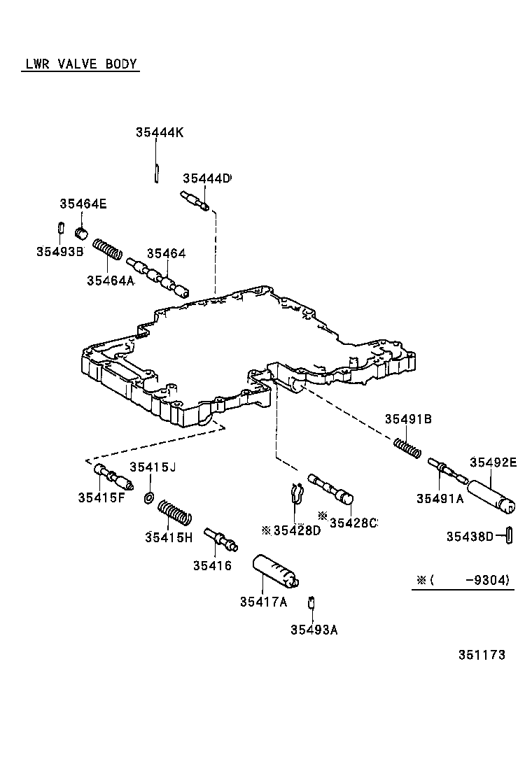 35406-24020 PLATE SUB-ASSY, VALVE BODY product image