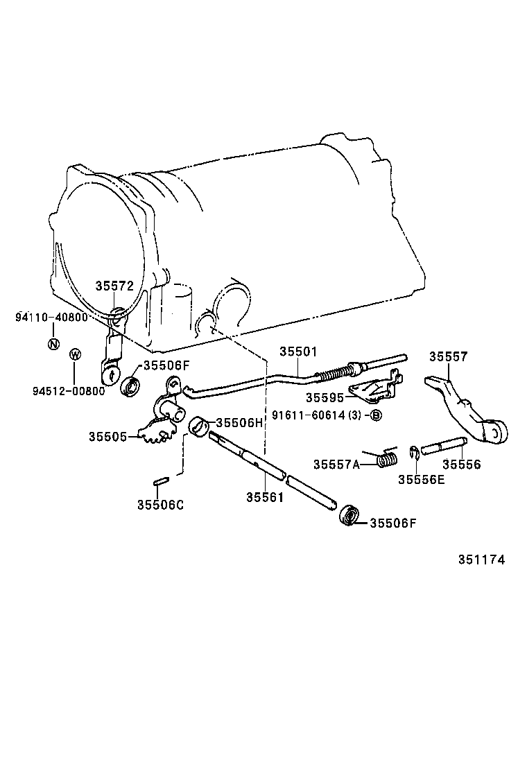 35523-24040 CLAMP, THROTTLE CABLE product image
