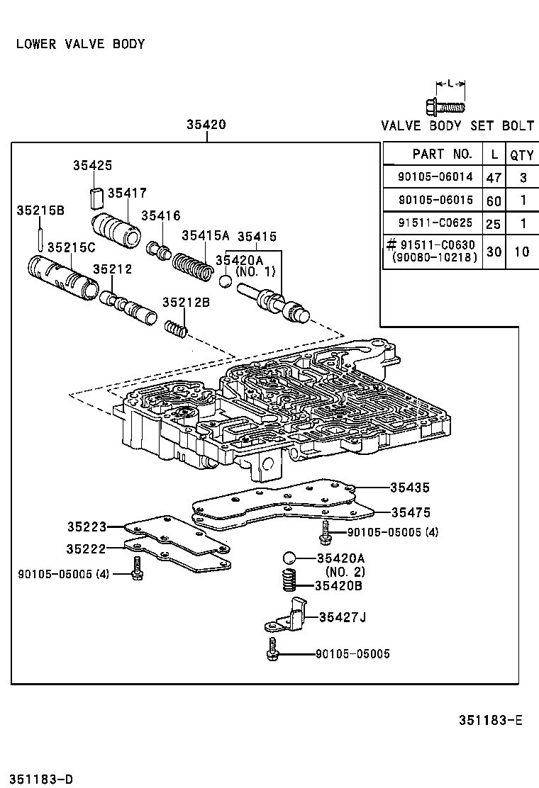 35409-22030 SPRING SUB-ASSY, MANUAL DETENT product image