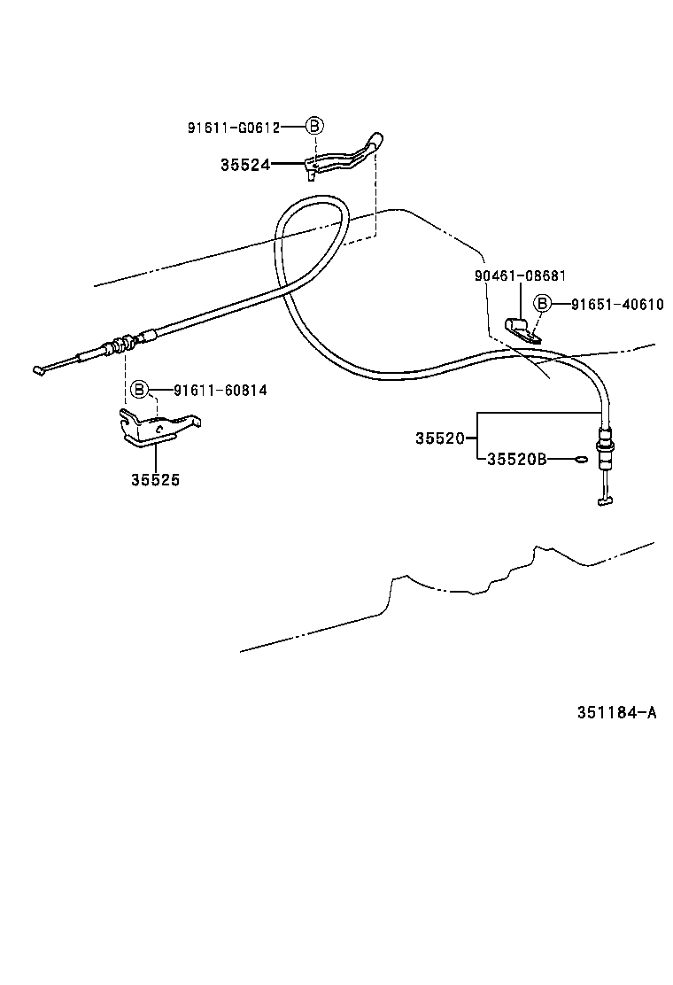 35520-38020 CABLE ASSY, THROTTLE product image