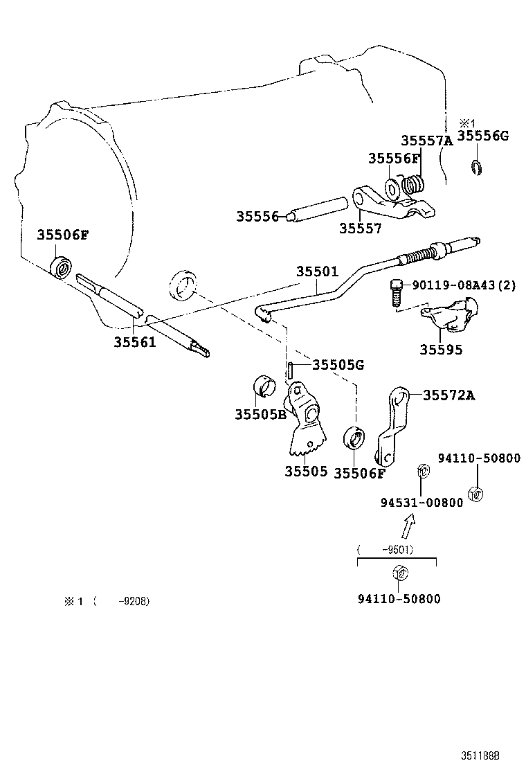 35520-60111 CABLE ASSY, THROTTLE product image