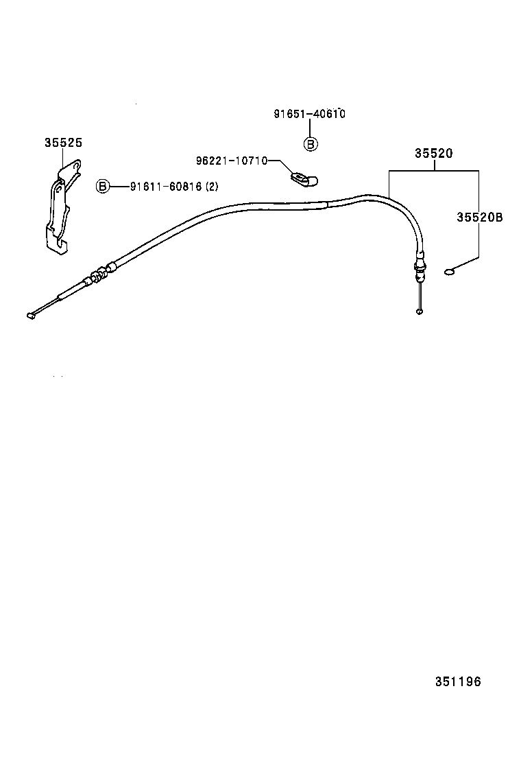 35520-30221 CABLE ASSY, THROTTLE product image