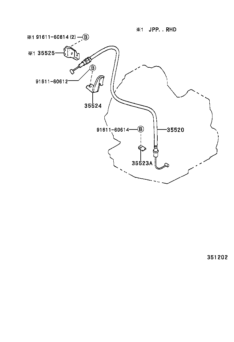 35520-20420 CABLE ASSY, THROTTLE product image