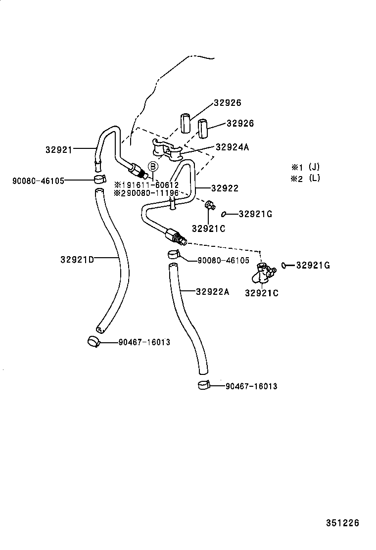 32922-06060 TUBE, OIL COOLER OUTLET, NO.1 product image