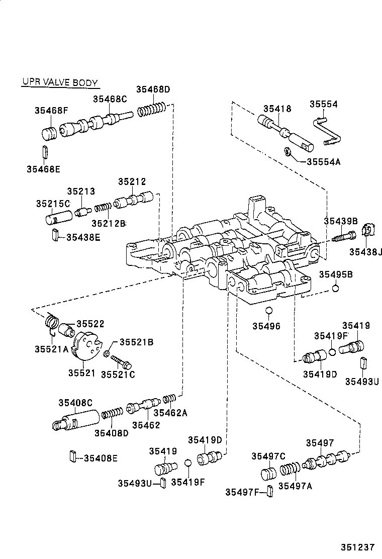 35205-20040 SPRING SUB-ASSY, B-2 ACCUMULATOR product image