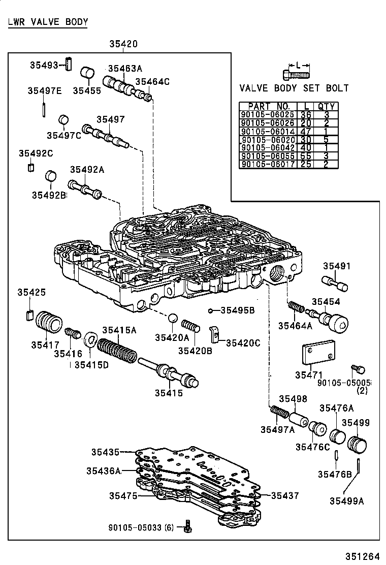 35432-35240 PLATE, VALVE BODY, NO.1 product image