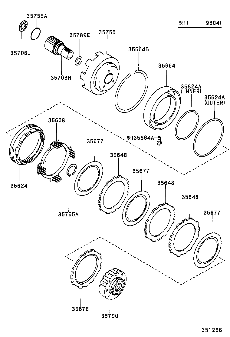 35677-21020 DISC, CLUTCH (FOR 2ND BRAKE) product image