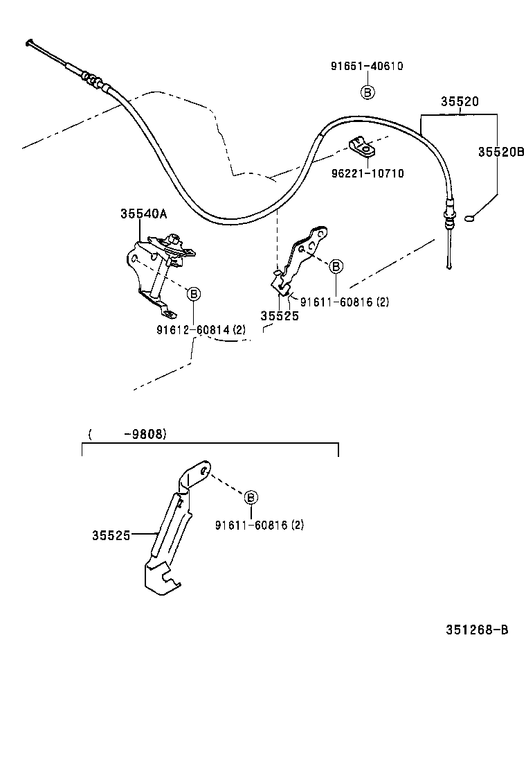 35523-35230 CLAMP, THROTTLE CABLE, NO.2 product image