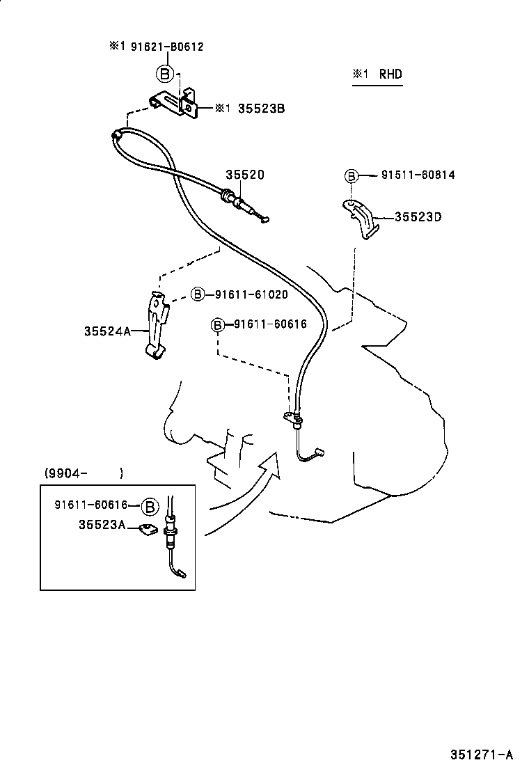 35520-44050 CABLE ASSY, THROTTLE product image