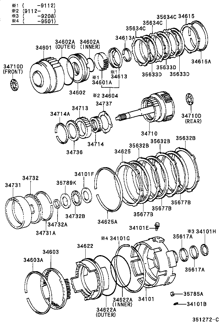 34625-50010 FLANGE, OVERDRIVE BRAKE, NO.2 product image