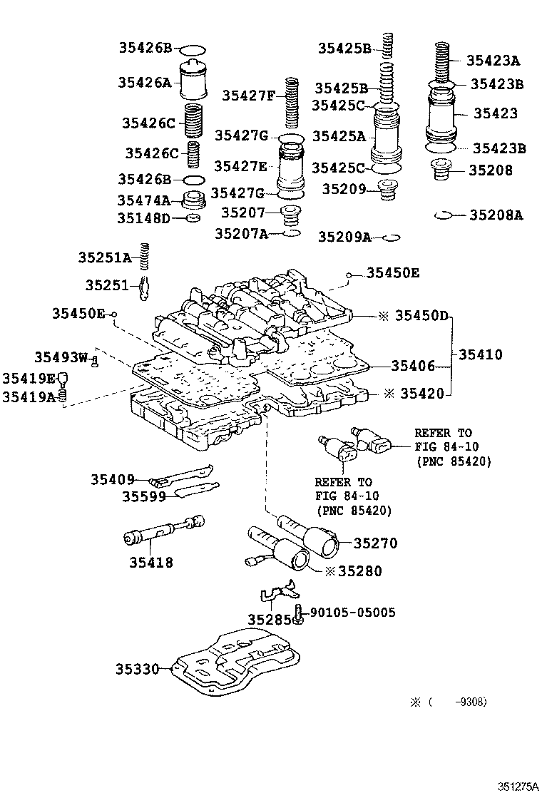 90501-10184 SPRING, COMPRESSION (FOR B-0 ACCUMULATOR PISTON) product image