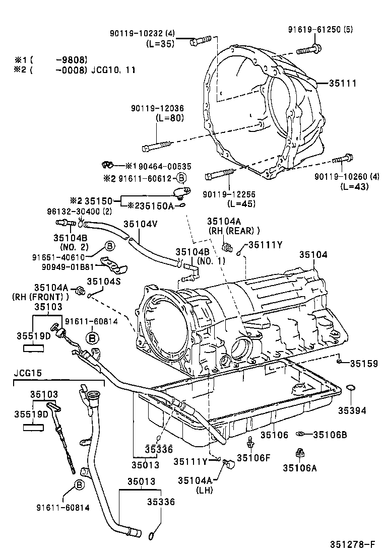 35013-51020 TUBE SUB-ASSY, TRANSMISSION OIL FILLER product image