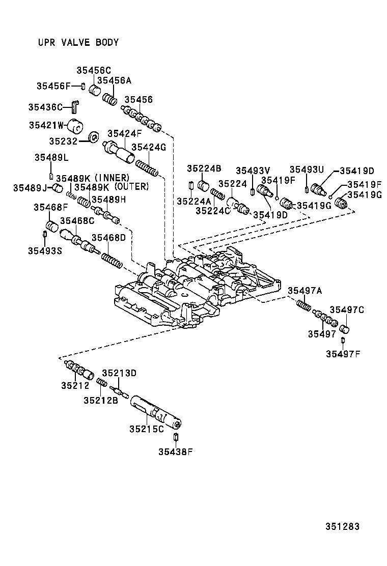 35432-30620 PLATE, VALVE BODY, NO.1 product image