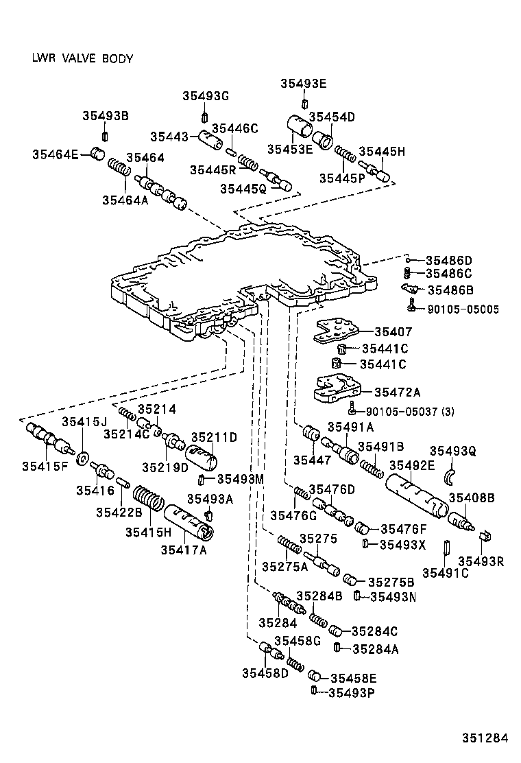 35432-30620 PLATE, VALVE BODY, NO.1 product image