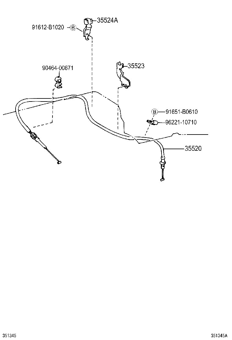 35573-26080 LEVER, TRANSMISSION CONTROL SHAFT, LH product image