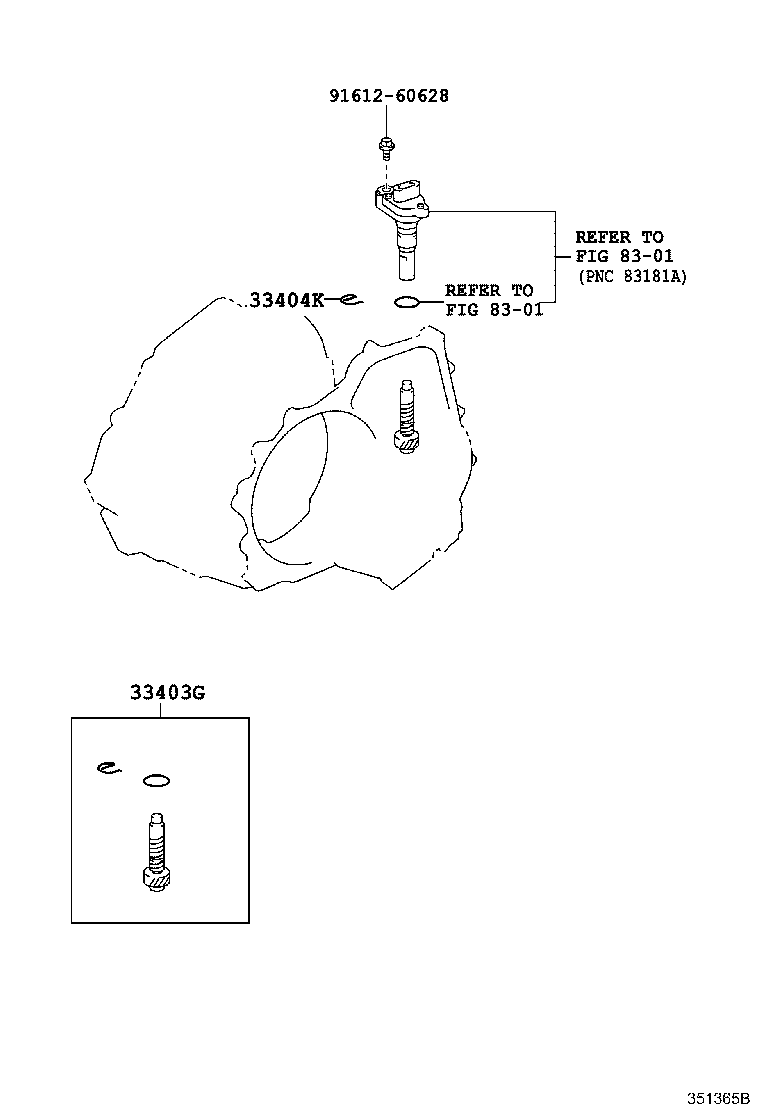 33403-29425 GEAR SUB-ASSY, SPEEDOMETER DRIVEN (ATM) product image