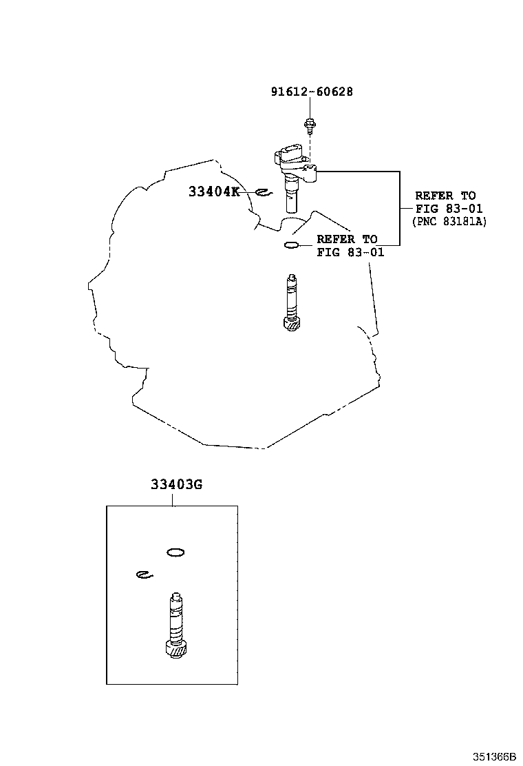 33403-29425 GEAR SUB-ASSY, SPEEDOMETER DRIVEN (ATM) product image
