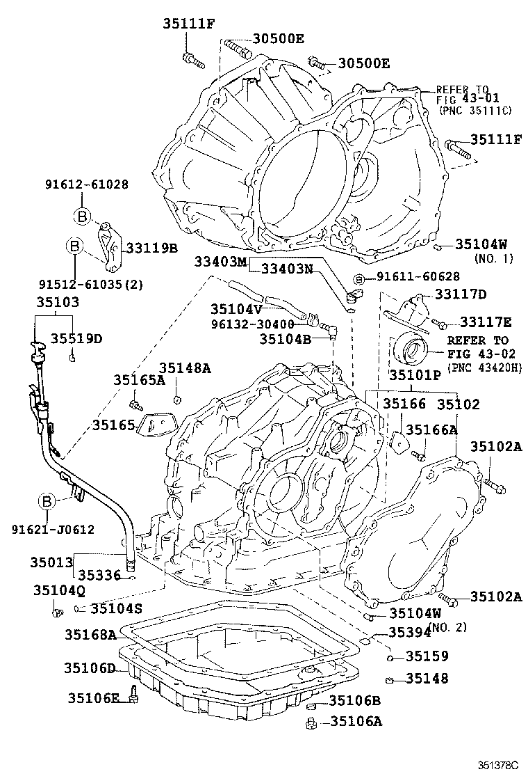 35013-44080 TUBE SUB-ASSY, TRANSMISSION OIL FILLER product image