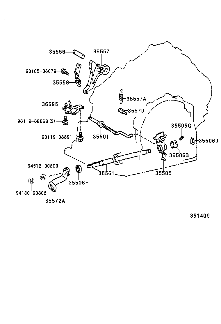 35520-44080 CABLE ASSY, THROTTLE product image