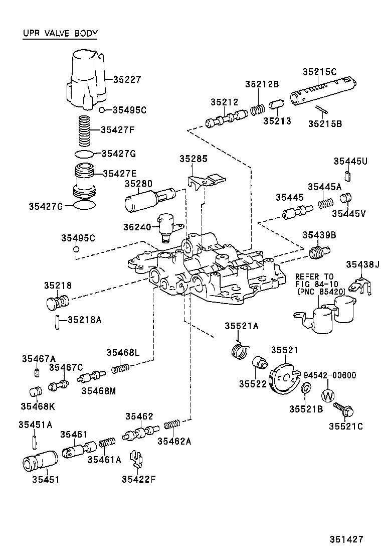 90501-20142 SPRING, COMPRESSION (FOR C-2 ACCUMULATOR PISTON) product image