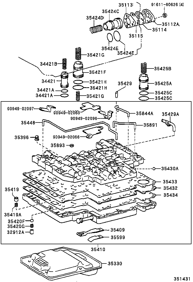 35252-36010 PLUNGER, REVERSE CONTROL VALVE product image