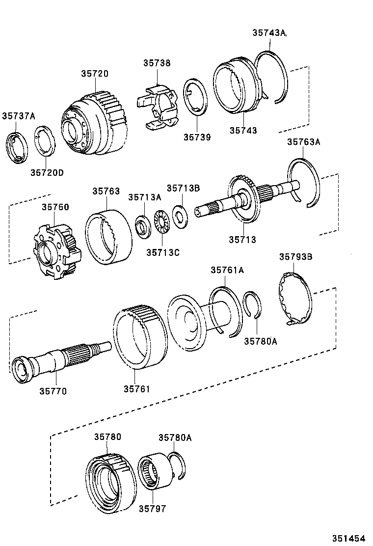 35770-22050 SHAFT ASSY, OUTPUT product image