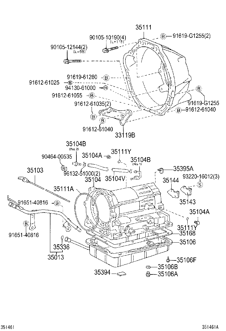 35013-26180 TUBE SUB-ASSY, TRANSMISSION OIL FILLER product image