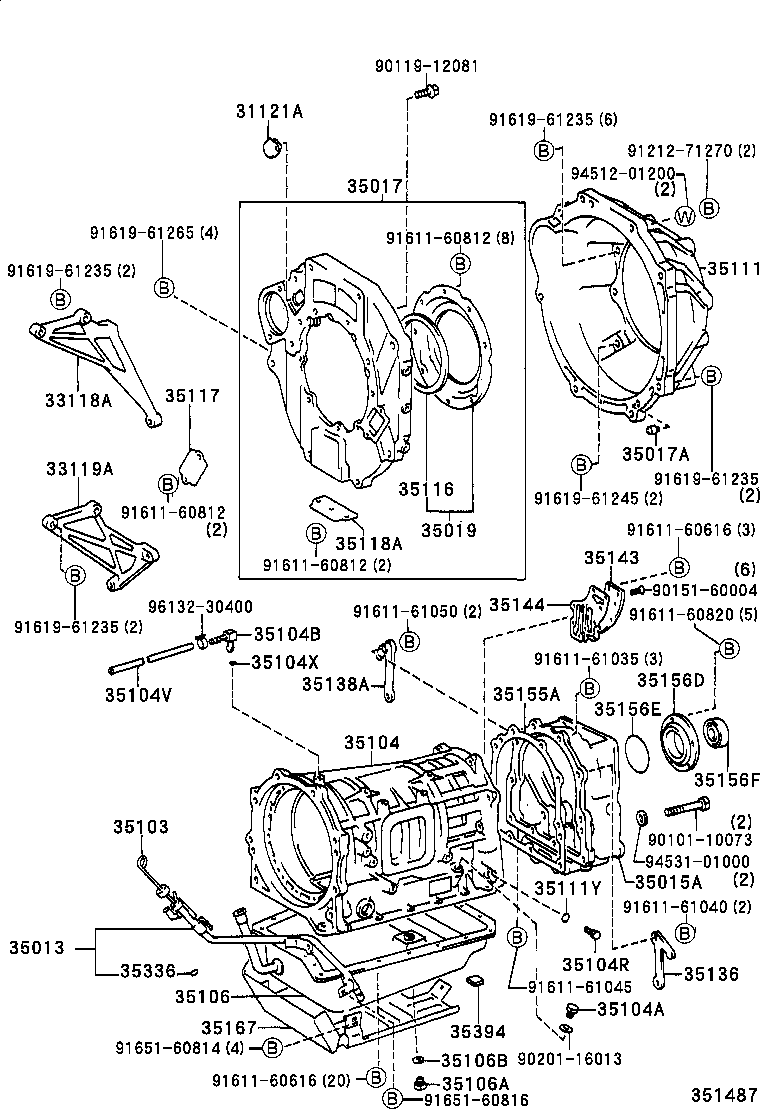 35111-60072 HOUSING, AUTOMATIC TRANSMISSION product image
