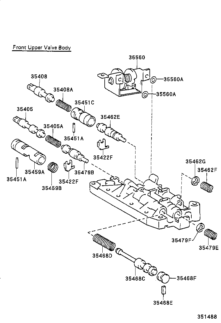 90501-34009 SPRING, COMPRESSION (FOR C-2 ACCUMULATOR PISTON) product image