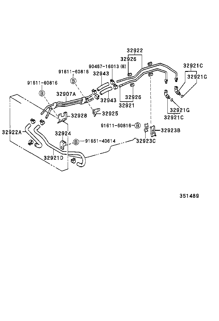 32913-60190 BRACKET, OIL COOLER product image