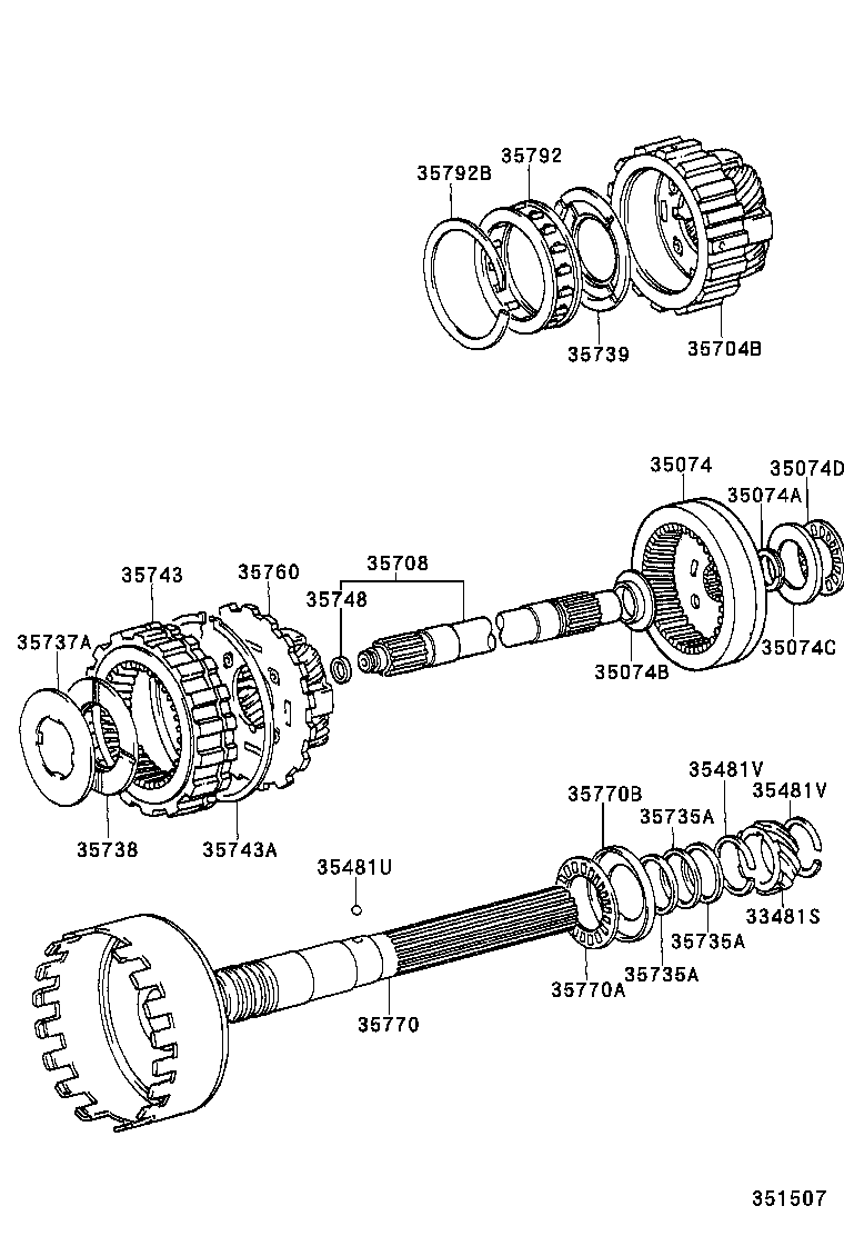 35760-30060 GEAR ASSY, REAR PLANETARY product image