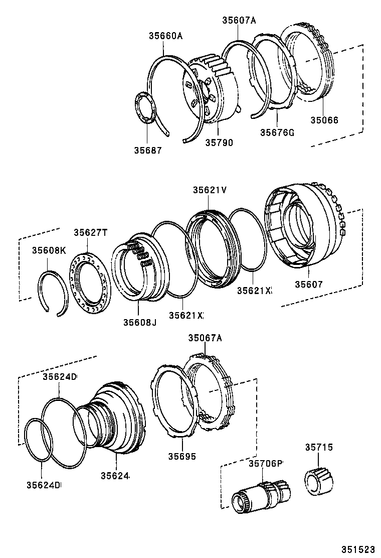 35067-30010 DISC SET, 3RD BRAKE, NO.2 product image