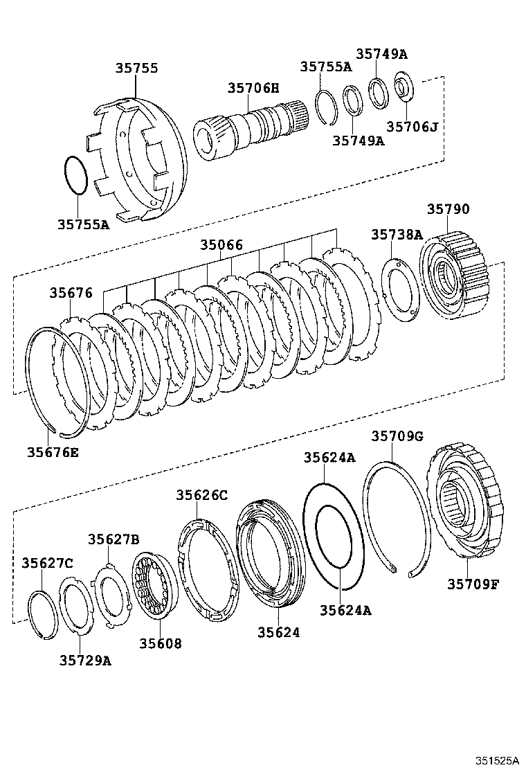 35667-30100 DISC, CLUTCH (FOR 2ND BRAKE) product image