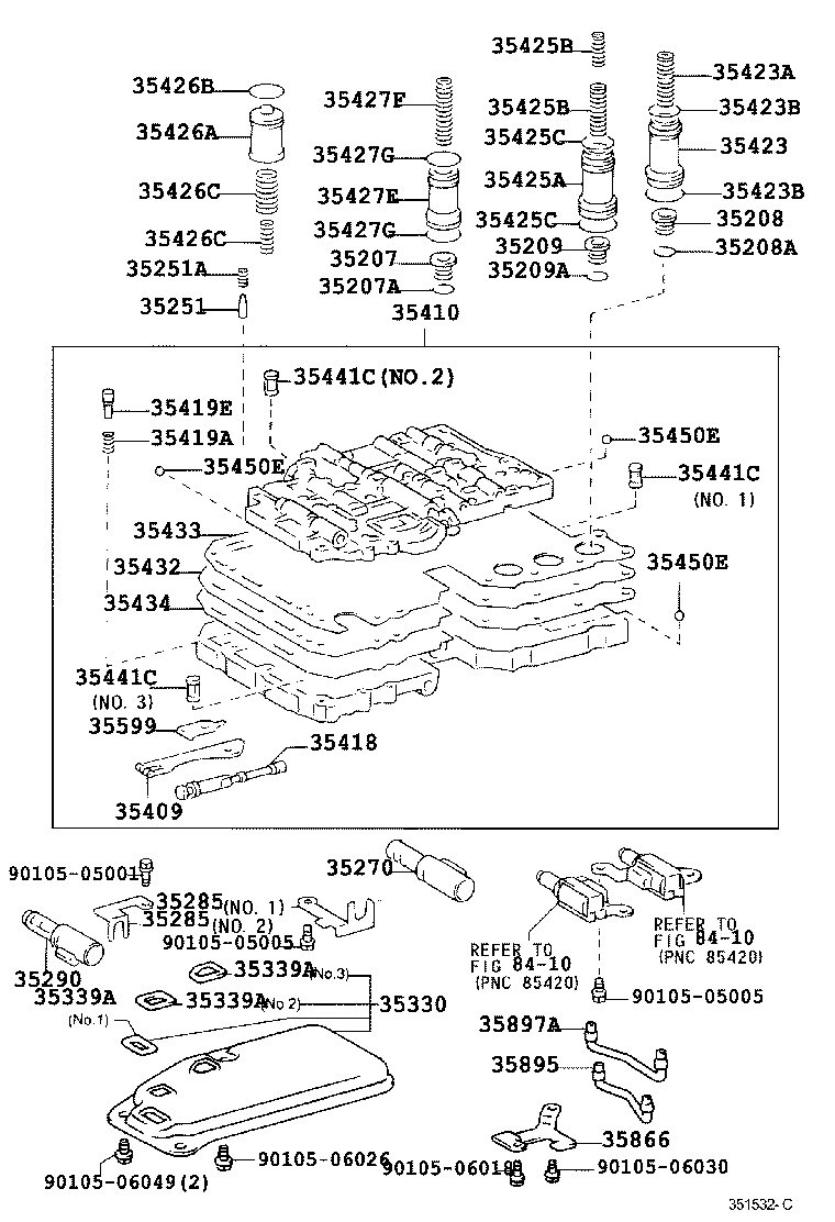 35209-22010 SPRING, COMPRESSION (FOR C-2 ACCUMULATOR PISTON) product image
