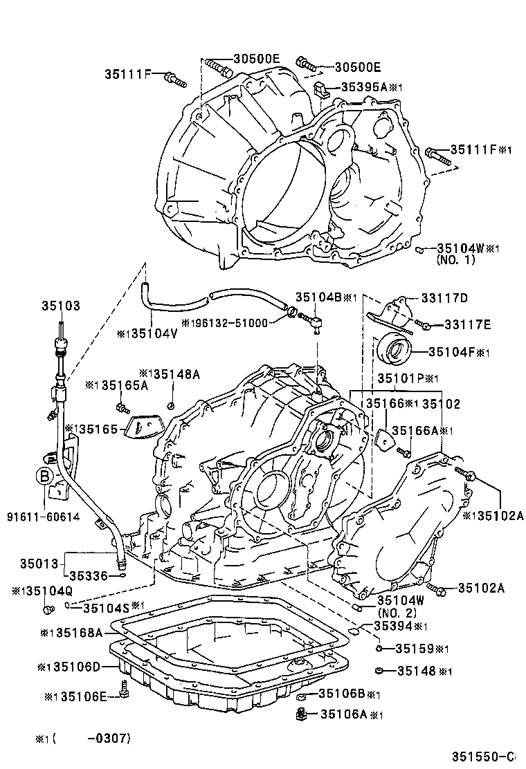 35013-16120 TUBE SUB-ASSY, TRANSMISSION OIL FILLER product image