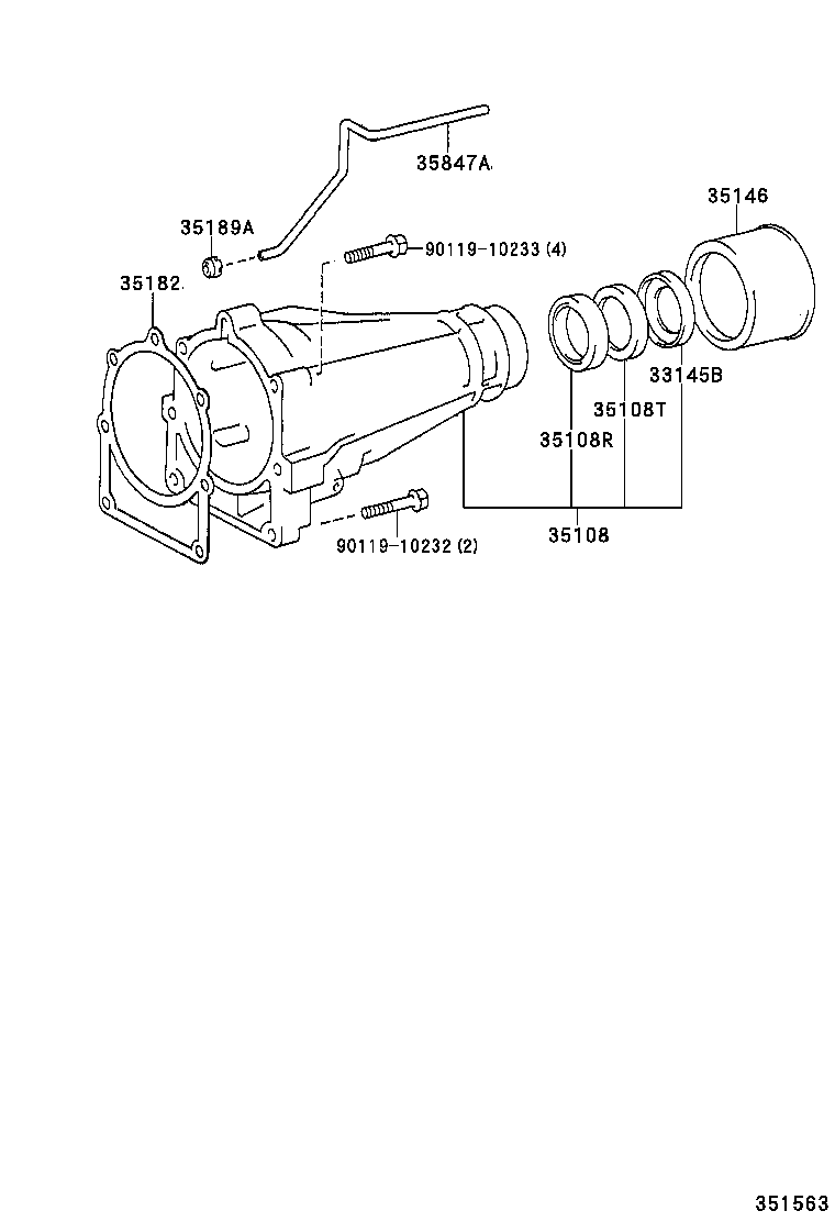 35182-28010 GASKET, EXTENSION HOUSING (ATM) product image