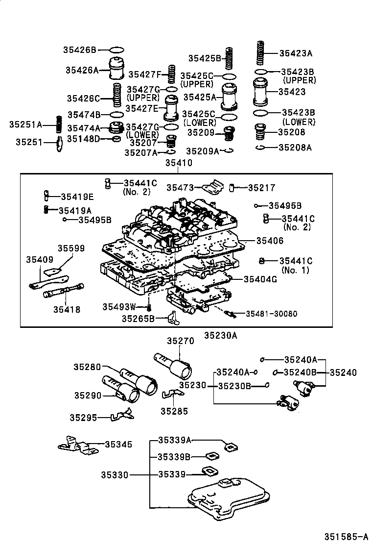 35208-53010 SPRING SUB-ASSY, B-2 ACCUMULATOR product image
