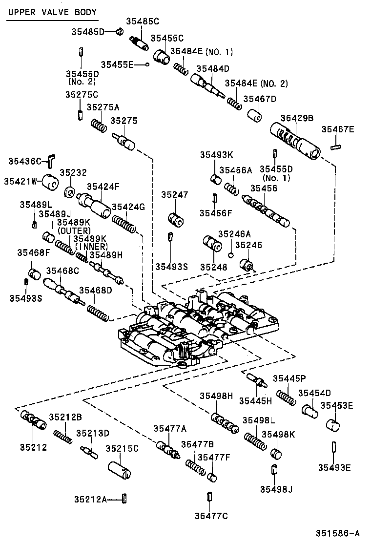 Toyota 35410-53030 BODY ASSY, TRANSMISSION VALVE