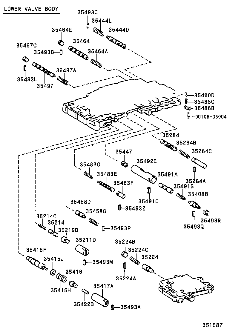 35208-53010 SPRING SUB-ASSY, B-2 ACCUMULATOR product image