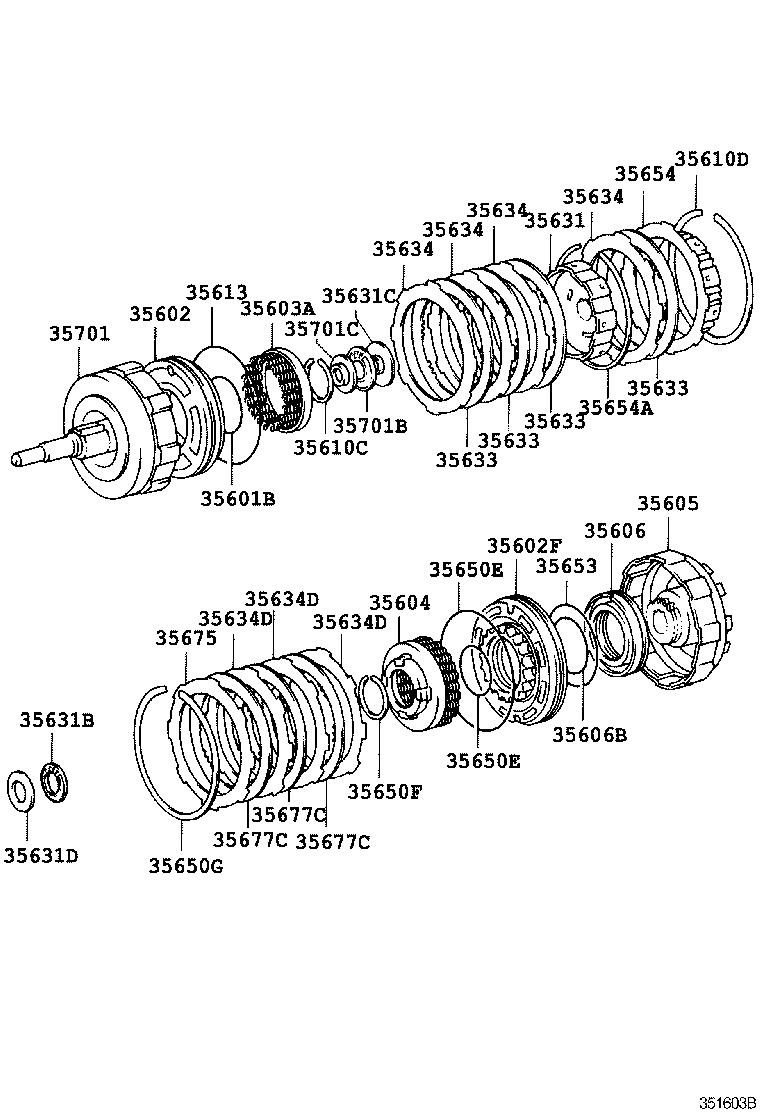 35605-30110 DRUM SUB-ASSY, DIRECT CLUTCH product image