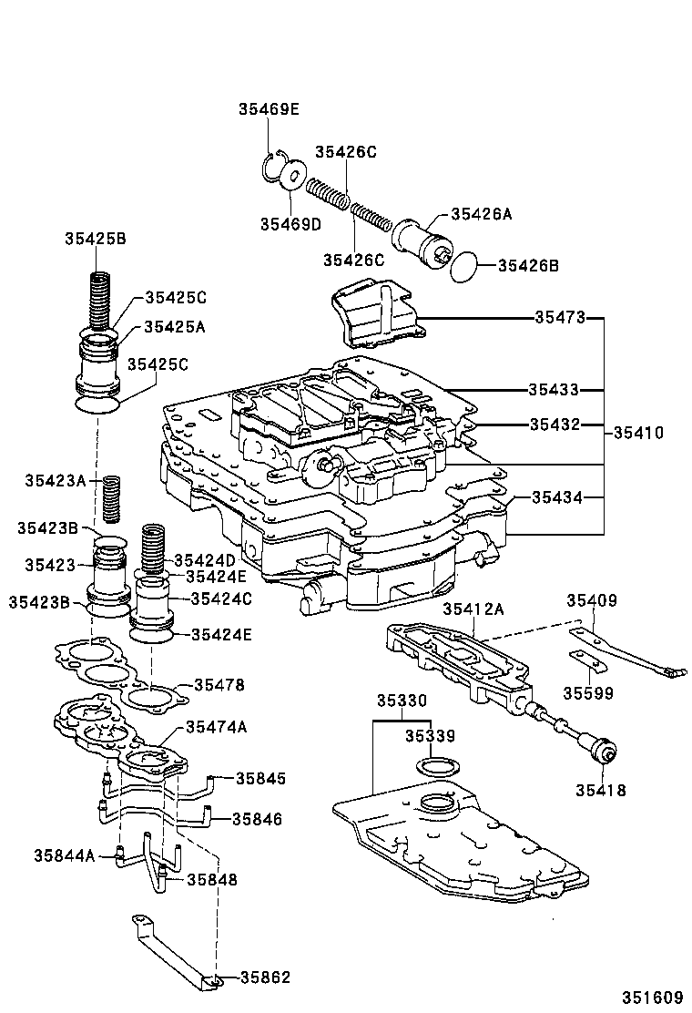 35410-33033 BODY ASSY, TRANSMISSION VALVE product image