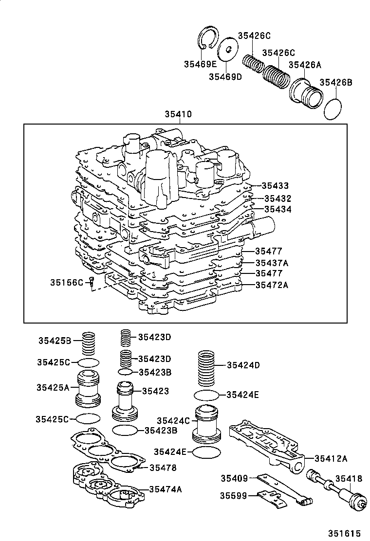 35410-33033 BODY ASSY, TRANSMISSION VALVE product image