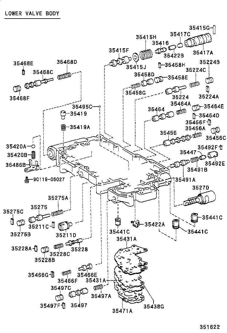 35410-33033 BODY ASSY, TRANSMISSION VALVE product image