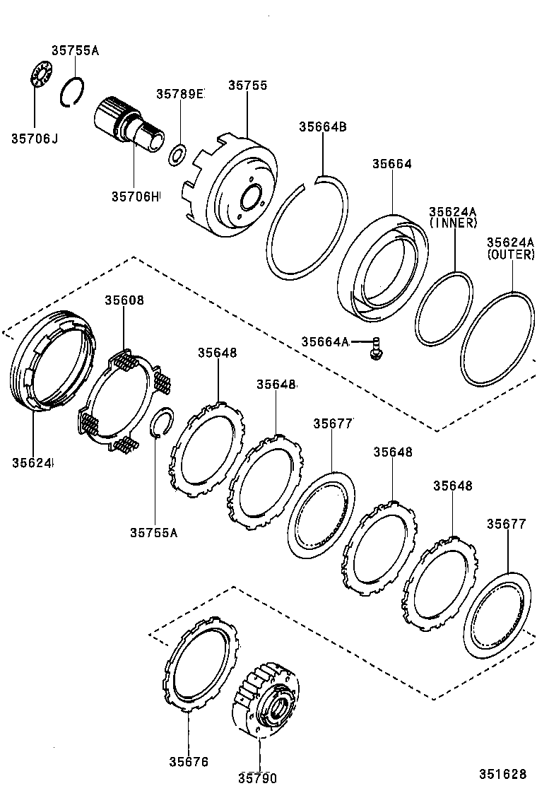 35677-32031 DISC, CLUTCH (FOR 2ND BRAKE) product image