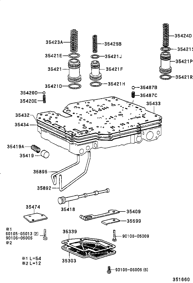 90501-32036 SPRING, COMPRESSION (FOR C-2 ACCUMULATOR PISTON) product image