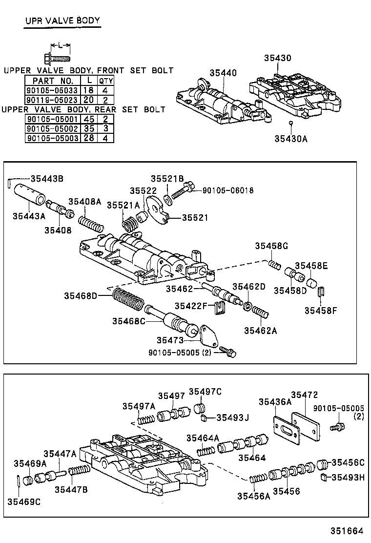 90501-32036 SPRING, COMPRESSION (FOR C-2 ACCUMULATOR PISTON) product image