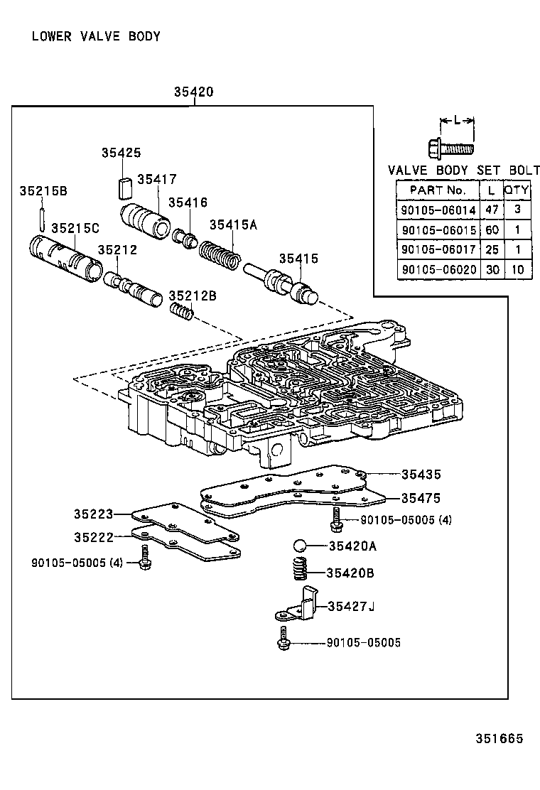 90501-32036 SPRING, COMPRESSION (FOR C-2 ACCUMULATOR PISTON) product image