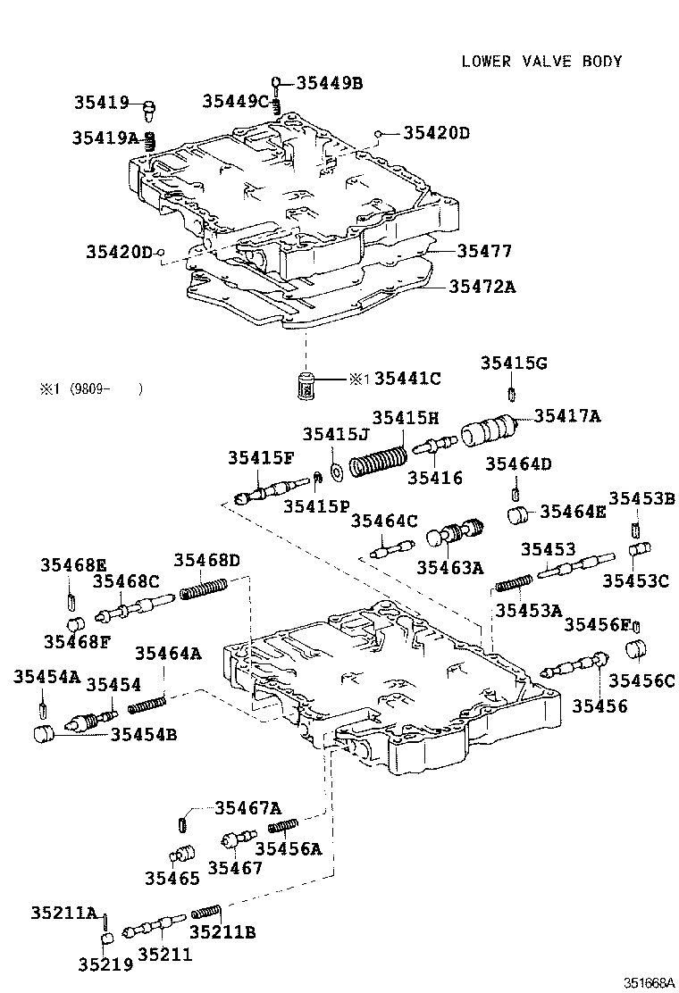 35410-20340 BODY ASSY, TRANSMISSION VALVE product image